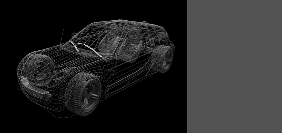 car wireframe big