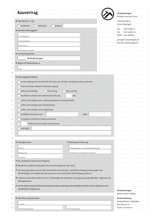 hr-bedachungen briefverkekr bauvertrag 05