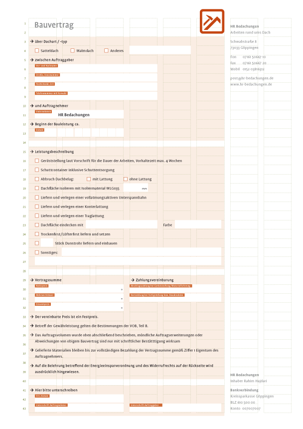 hr-bedachungen briefverkekr bauvertrag 08