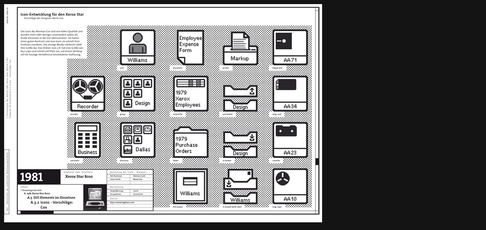 Xerox Star 8010 icons
