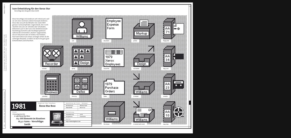 Xerox Star 8010 icons