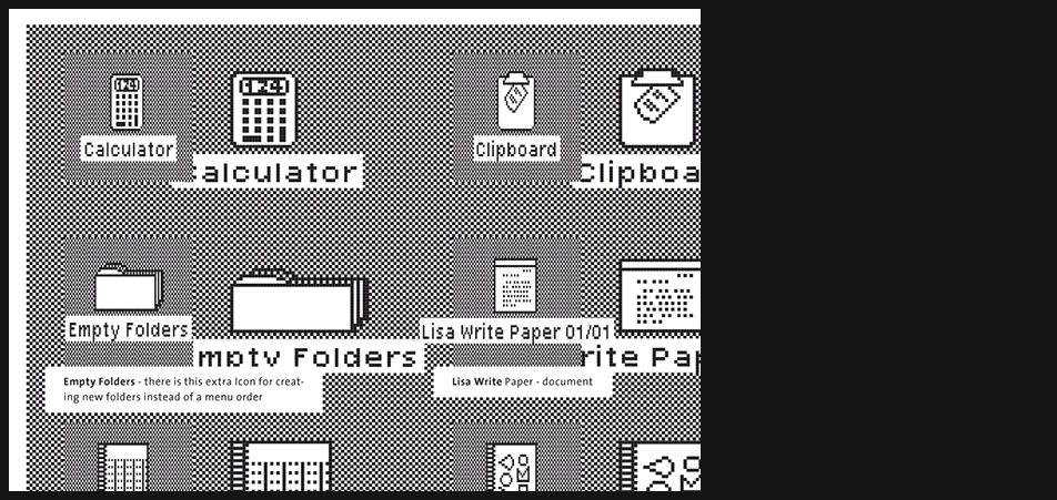 Apple Lisa icons