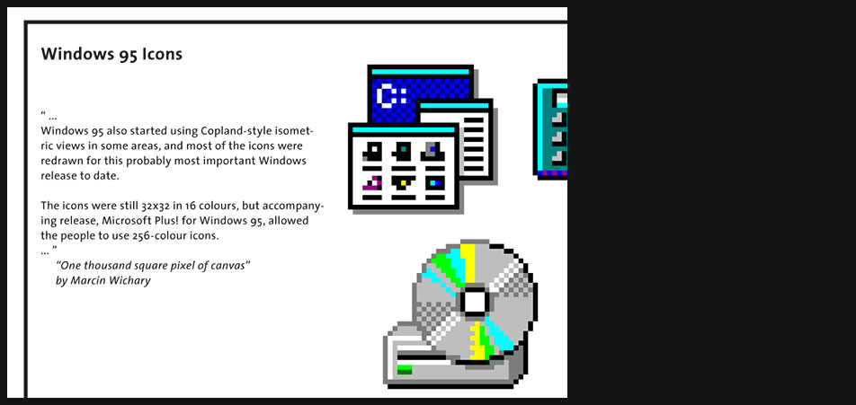Windows 95 icons