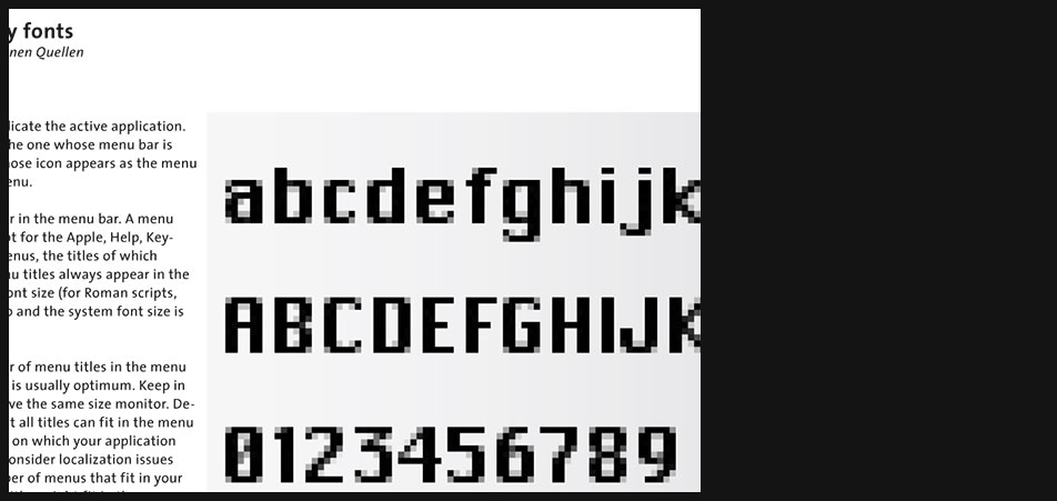 Mac OS 9 typography