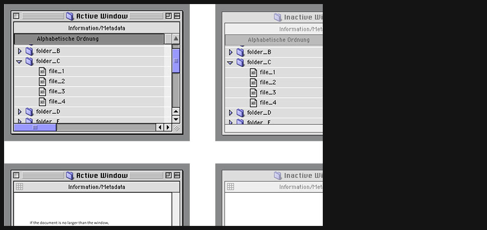 Mac OS 9 windows