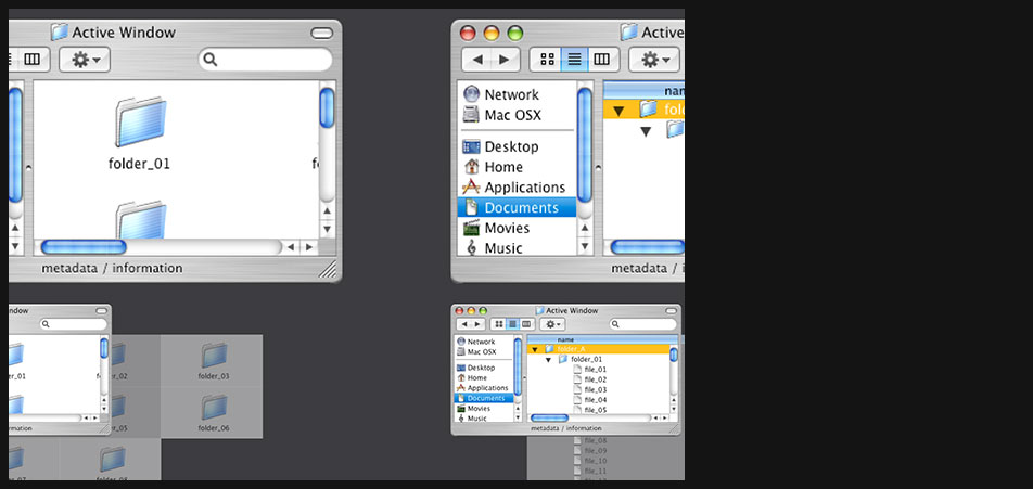 Mac OS X windows