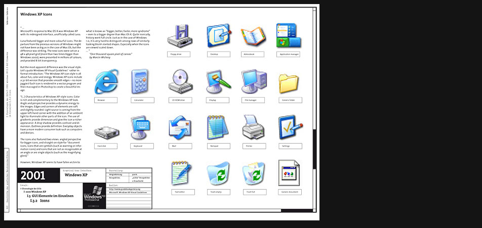 Windows XP icons