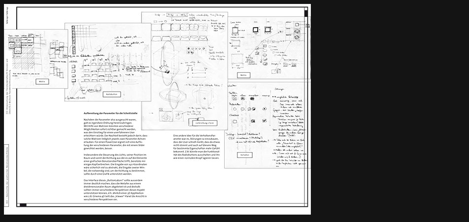 GUI history button laboratory sketches