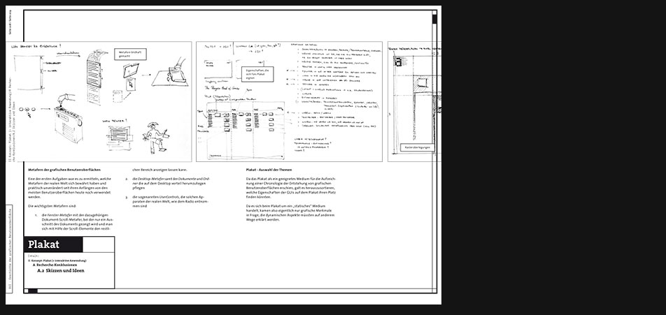 GUI history poster sketches