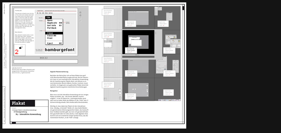 GUI history poster interactive application